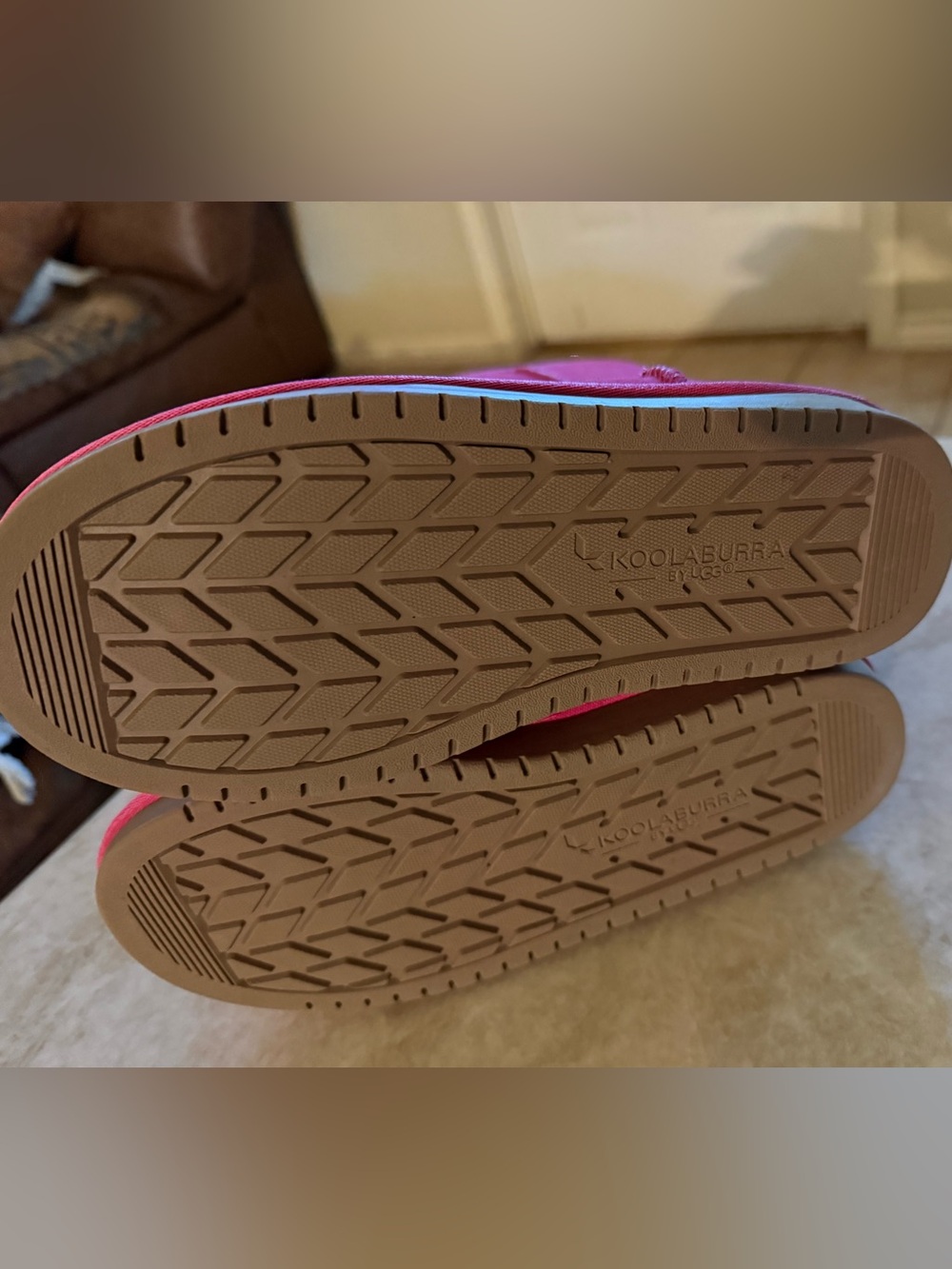 Koolaburra Kids Hot Pink Slip-On Moccasin Boots